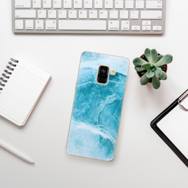 Silikonové pouzdro iSaprio - Samsung Galaxy A8 2018 - Blue Marble
