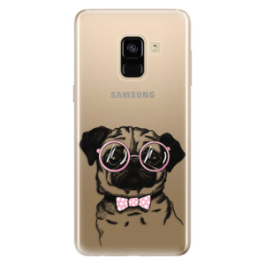 Silikonové pouzdro iSaprio - Samsung Galaxy A8 2018 - The Pug