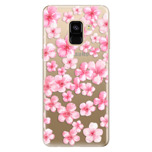 Silikonové odolné pouzdro iSaprio - Flower Pattern 05 na mobil Samsung Galaxy A8 2018 (Silikonový kryt, obal, pouzdro iSaprio - Flower Pattern 05 na mobilní telefon Samsung Galaxy A8 2018)