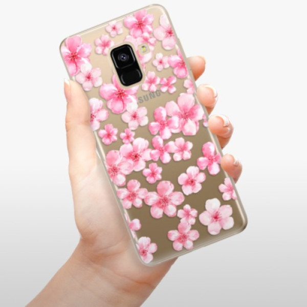 Silikonové pouzdro iSaprio - Samsung Galaxy A8 2018 - Flower Pattern 05