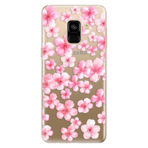 Silikonové pouzdro iSaprio - Samsung Galaxy A8 2018 - Flower Pattern 05