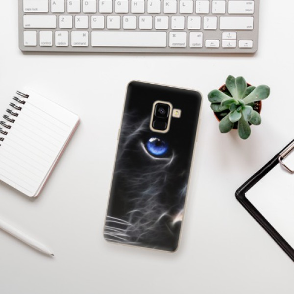 Silikonové pouzdro iSaprio - Samsung Galaxy A8 2018 - Black Puma