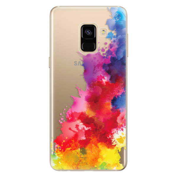 Silikonové odolné pouzdro iSaprio - Color Splash 01 na mobil Samsung Galaxy A8 2018 (Silikonový kryt, obal, pouzdro iSaprio - Color Splash 01 na mobilní telefon Samsung Galaxy A8 2018)