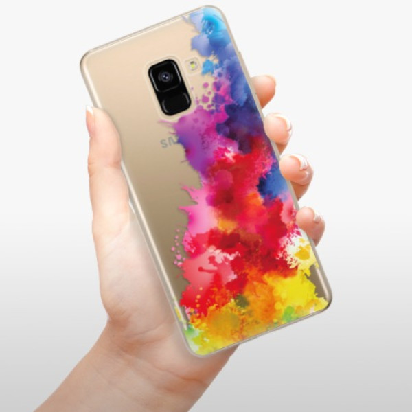 Silikonové pouzdro iSaprio - Samsung Galaxy A8 2018 - Color Splash 01
