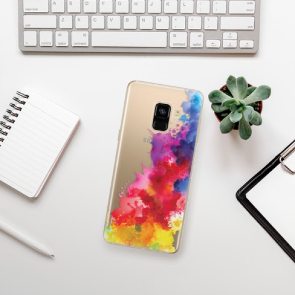 Silikonové pouzdro iSaprio - Samsung Galaxy A8 2018 - Color Splash 01