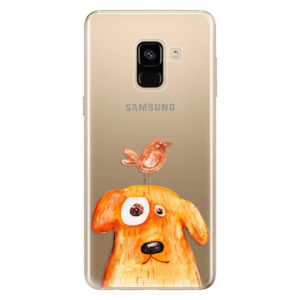 Silikonové pouzdro iSaprio - Samsung Galaxy A8 2018 - Dog And Bird