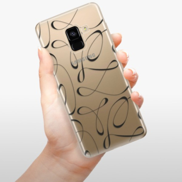 Silikonové pouzdro iSaprio - Samsung Galaxy A8 2018 - Fancy black