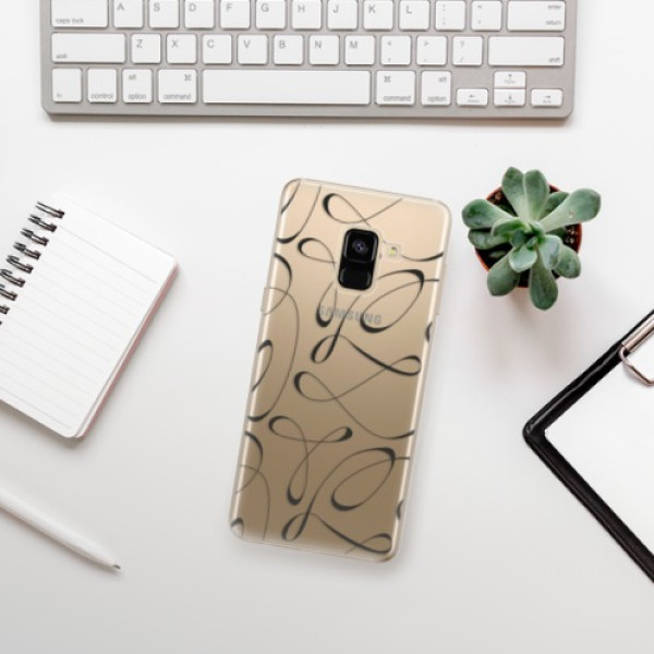Silikonové pouzdro iSaprio - Samsung Galaxy A8 2018 - Fancy black