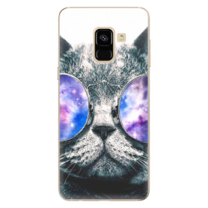 Silikonové pouzdro iSaprio - Samsung Galaxy A8 2018 - Galaxy Cat