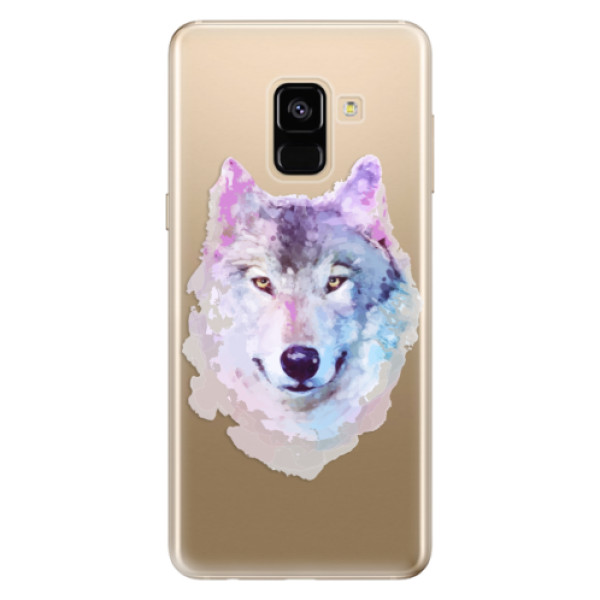 Silikonové odolné pouzdro iSaprio - Wolf 01 na mobil Samsung Galaxy A8 2018 (Silikonový kryt, obal, pouzdro iSaprio - Wolf 01 na mobilní telefon Samsung Galaxy A8 2018)