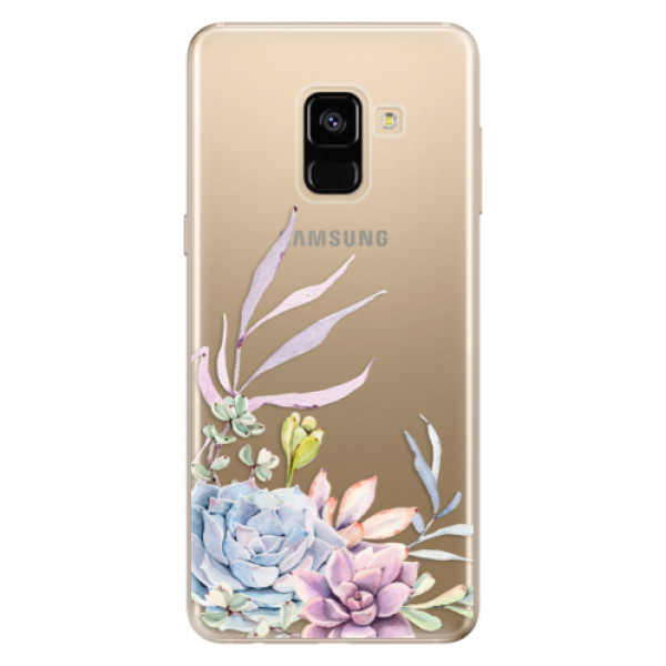 Silikonové odolné pouzdro iSaprio - Succulent 01 na mobil Samsung Galaxy A8 2018 (Silikonový kryt, obal, pouzdro iSaprio - Succulent 01 na mobilní telefon Samsung Galaxy A8 2018)