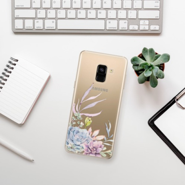 Silikonové pouzdro iSaprio - Samsung Galaxy A8 2018 - Succulent 01