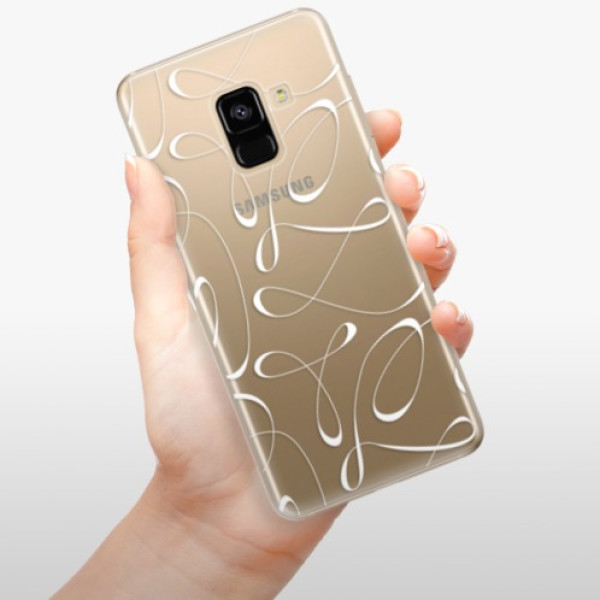 Silikonové pouzdro iSaprio - Samsung Galaxy A8 2018 - Fancy white