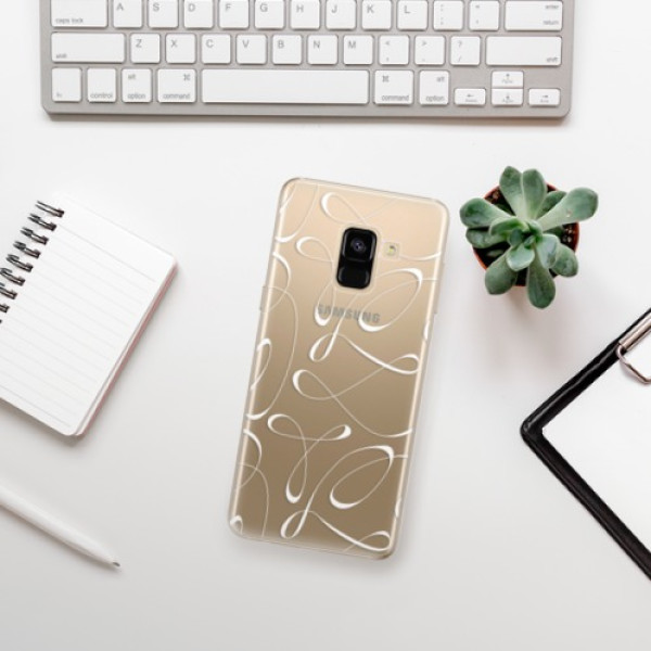 Silikonové pouzdro iSaprio - Samsung Galaxy A8 2018 - Fancy white
