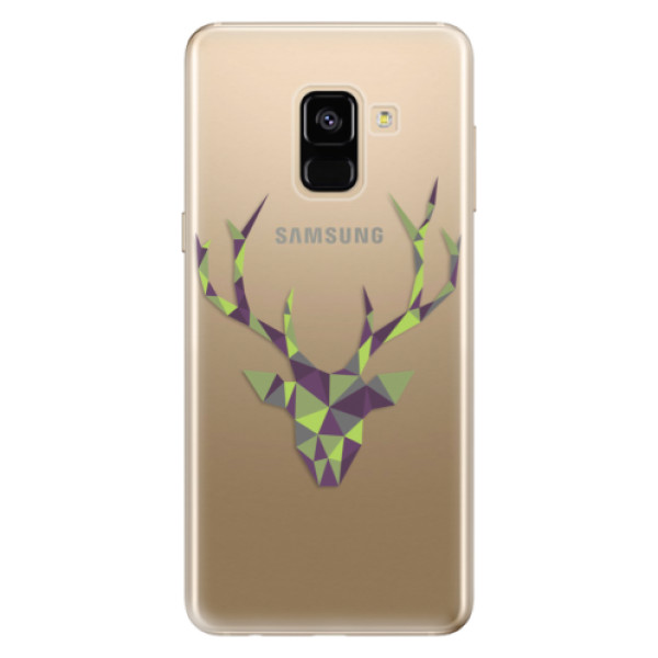 Odolné silikonové pouzdro iSaprio - Deer Green - Samsung Galaxy A8 2018