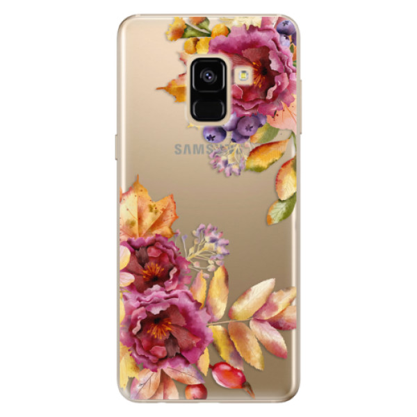 Odolné silikonové pouzdro iSaprio - Fall Flowers - Samsung Galaxy A8 2018