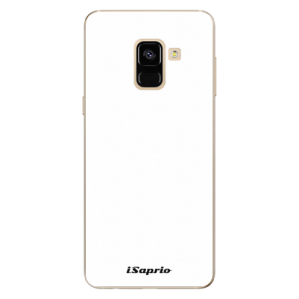 Silikonové odolné pouzdro iSaprio - 4Pure - bílé na mobil Samsung Galaxy A8 2018 (Silikonový kryt, obal, pouzdro iSaprio - 4Pure - bílé na mobilní telefon Samsung Galaxy A8 2018)