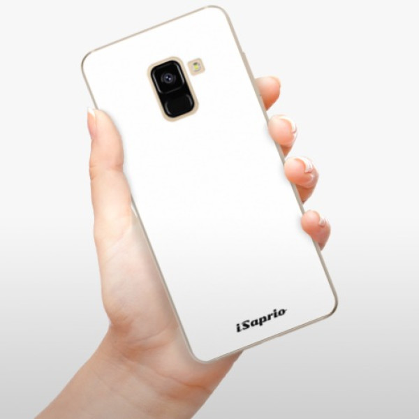 Silikonové pouzdro iSaprio - Samsung Galaxy A8 2018 - 4Pure bílé