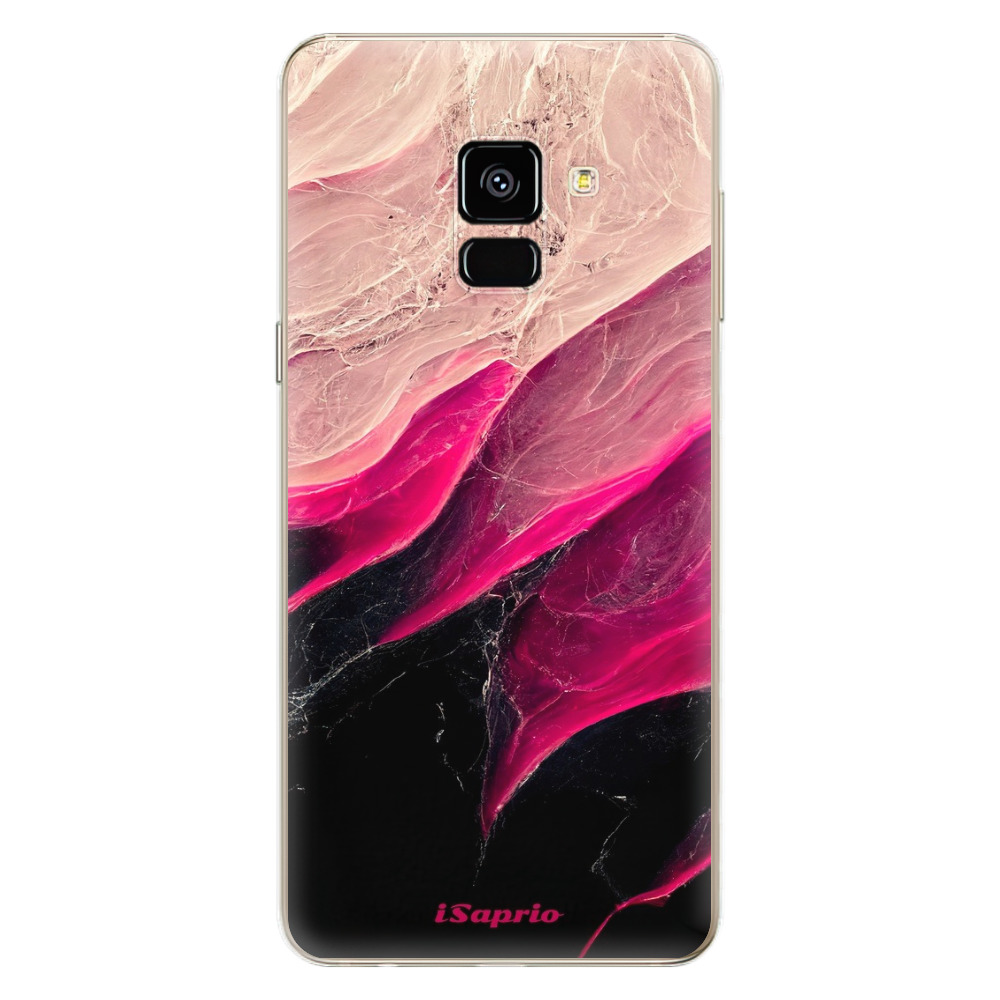 Odolné silikonové pouzdro iSaprio - Black and Pink - Samsung Galaxy A8 2018