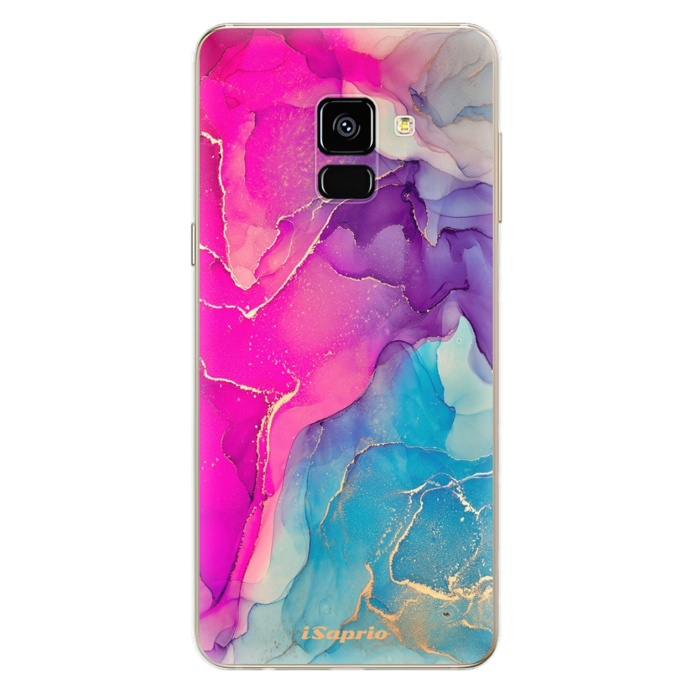 Odolné silikonové pouzdro iSaprio - Purple Ink - Samsung Galaxy A8 2018