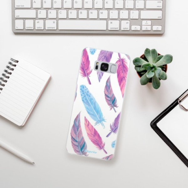 Silikonové pouzdro iSaprio - Samsung Galaxy S8 - Feather Pattern 10