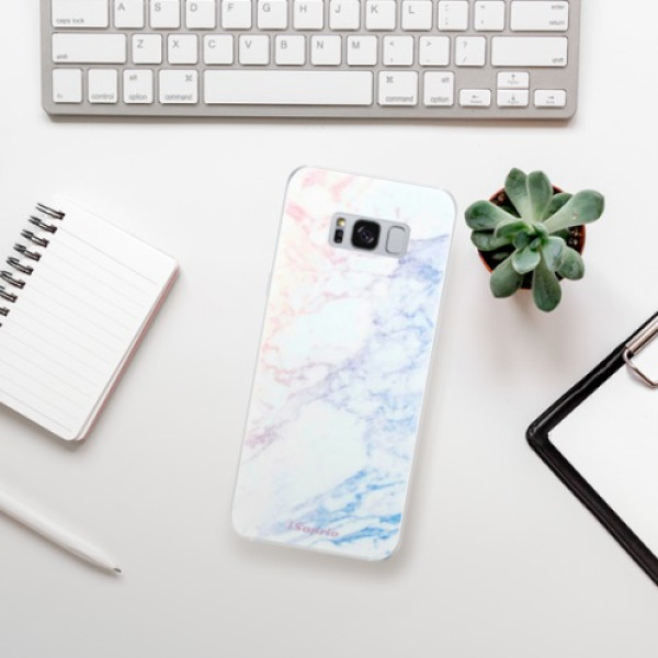 Silikonové pouzdro iSaprio - Samsung Galaxy S8 - Raibow Marble 10