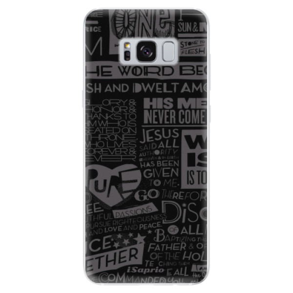 Odolné silikonové pouzdro iSaprio - Text 01 - Samsung Galaxy S8