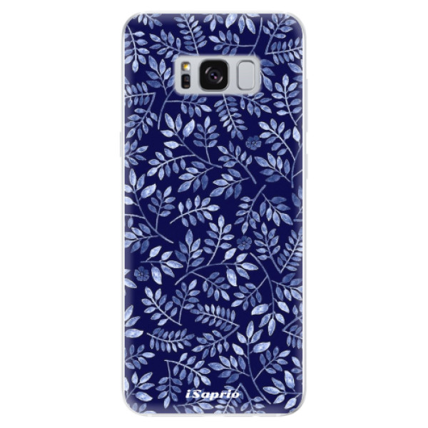 Odolné silikonové pouzdro iSaprio - Blue Leaves 05 - Samsung Galaxy S8