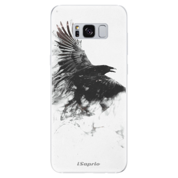 Silikonové odolné pouzdro iSaprio - Dark Bird 01 na mobil Samsung Galaxy S8 (Silikonový kryt, obal, pouzdro iSaprio - Dark Bird 01 na mobilní telefon Samsung Galaxy S8)