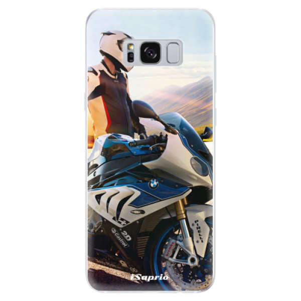 Odolné silikonové pouzdro iSaprio - Motorcycle 10 - Samsung Galaxy S8