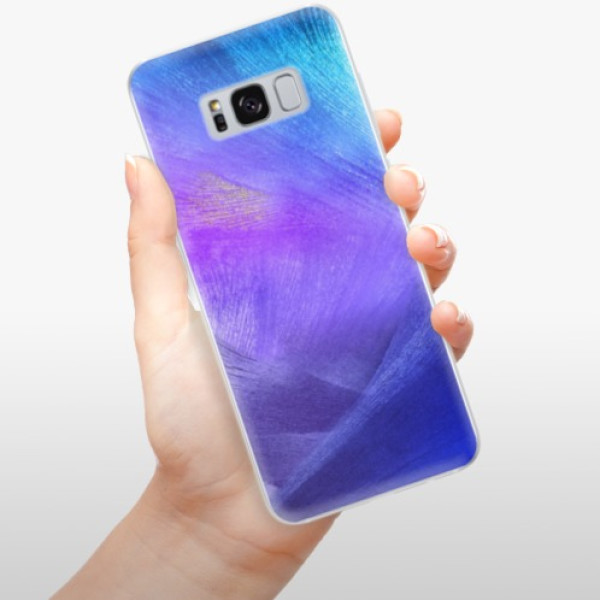 Silikonové pouzdro iSaprio - Samsung Galaxy S8 - Purple Feathers
