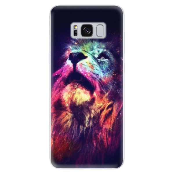 Odolné silikonové pouzdro iSaprio - Lion in Colors - Samsung Galaxy S8