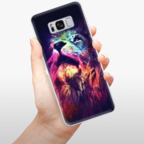 Silikonové pouzdro iSaprio - Samsung Galaxy S8 - Lion in Colors