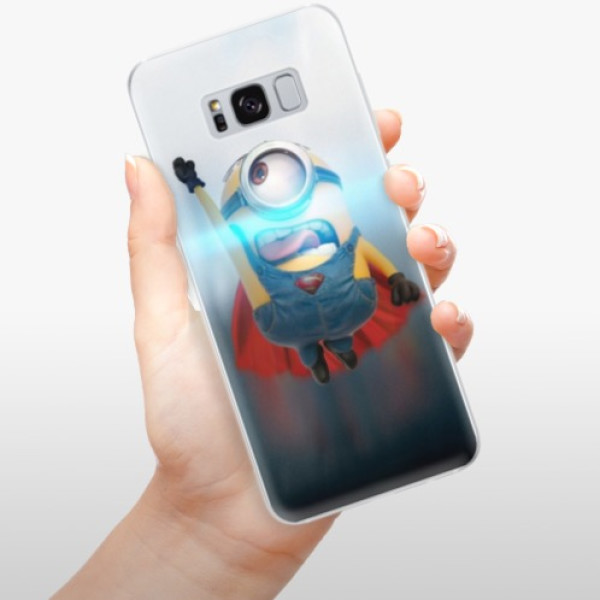 Silikonové pouzdro iSaprio - Samsung Galaxy S8 - Mimons Superman 02