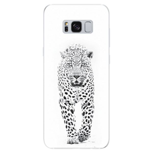 Silikonové odolné pouzdro iSaprio - White Jaguar na mobil Samsung Galaxy S8 (Silikonový kryt, obal, pouzdro iSaprio - White Jaguar na mobilní telefon Samsung Galaxy S8)