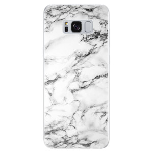 Silikonové pouzdro iSaprio - Samsung Galaxy S8 - White Marble 01