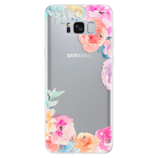 Odolné silikonové pouzdro iSaprio - Flower Brush - Samsung Galaxy S8