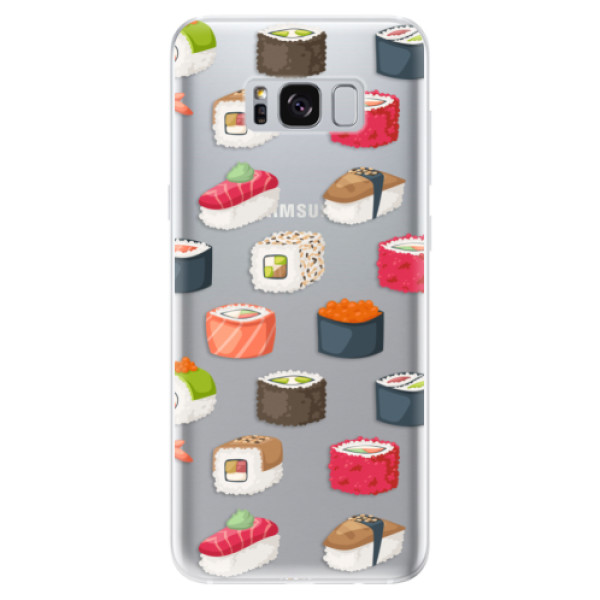 Silikonové odolné pouzdro iSaprio - Sushi Pattern na mobil Samsung Galaxy S8 (Silikonový kryt, obal, pouzdro iSaprio - Sushi Pattern na mobilní telefon Samsung Galaxy S8)