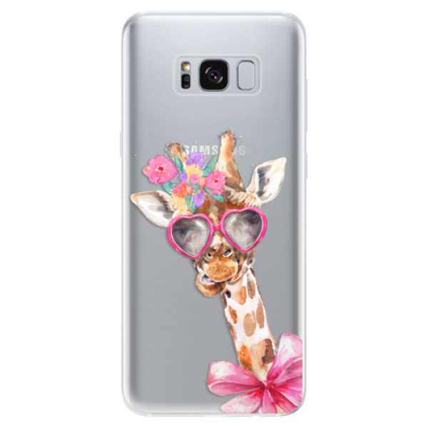 Odolné silikonové pouzdro iSaprio - Lady Giraffe - Samsung Galaxy S8