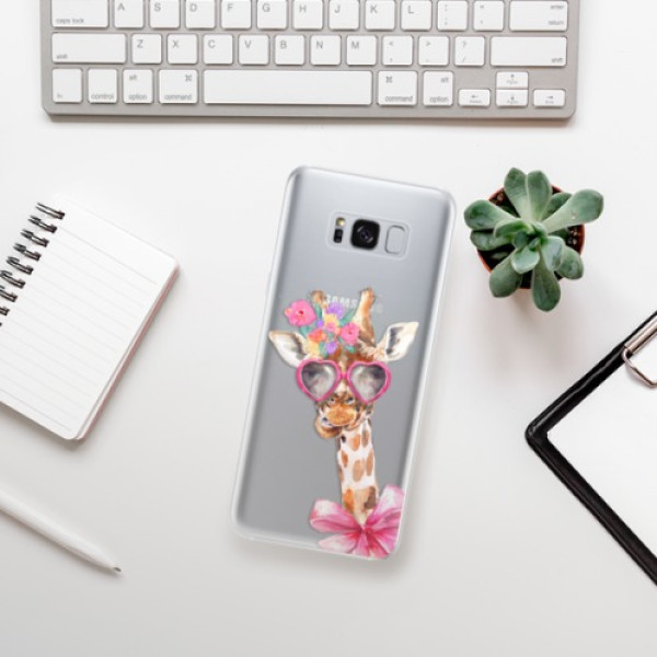 Silikonové pouzdro iSaprio - Samsung Galaxy S8 - Lady Giraffe