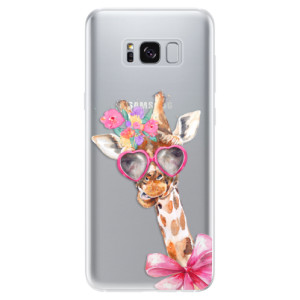 Silikonové pouzdro iSaprio - Samsung Galaxy S8 - Lady Giraffe
