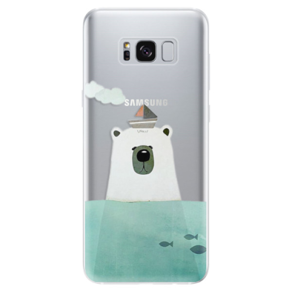 Odolné silikonové pouzdro iSaprio - Bear With Boat - Samsung Galaxy S8