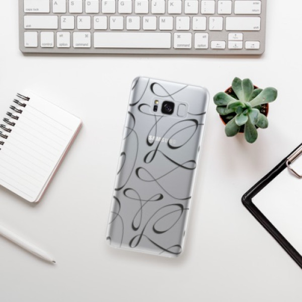 Silikonové pouzdro iSaprio - Samsung Galaxy S8 - Fancy black