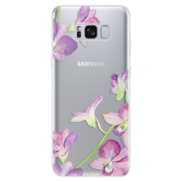 Silikonové odolné pouzdro iSaprio - Purple Orchid na mobil Samsung Galaxy S8 (Silikonový kryt, obal, pouzdro iSaprio - Purple Orchid na mobilní telefon Samsung Galaxy S8)