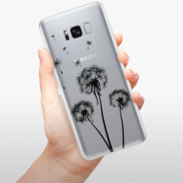 Silikonové pouzdro iSaprio - Samsung Galaxy S8 - Three Dandelions black