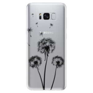 Silikonové pouzdro iSaprio - Samsung Galaxy S8 - Three Dandelions black