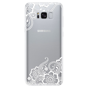 Silikonové pouzdro iSaprio - Samsung Galaxy S8 - White Lace 02