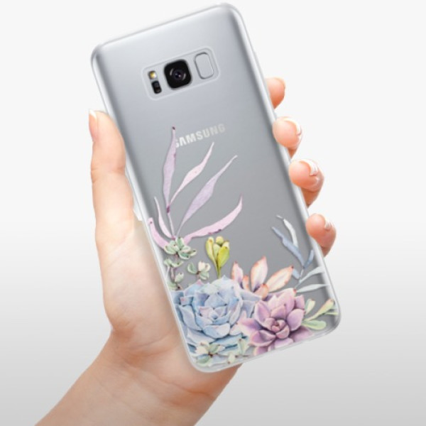 Silikonové pouzdro iSaprio - Samsung Galaxy S8 - Succulent 01