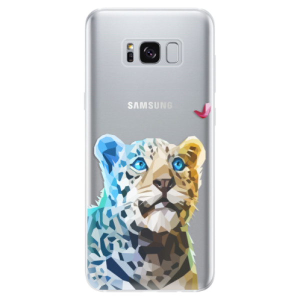 Odolné silikonové pouzdro iSaprio - Leopard With Butterfly - Samsung Galaxy S8