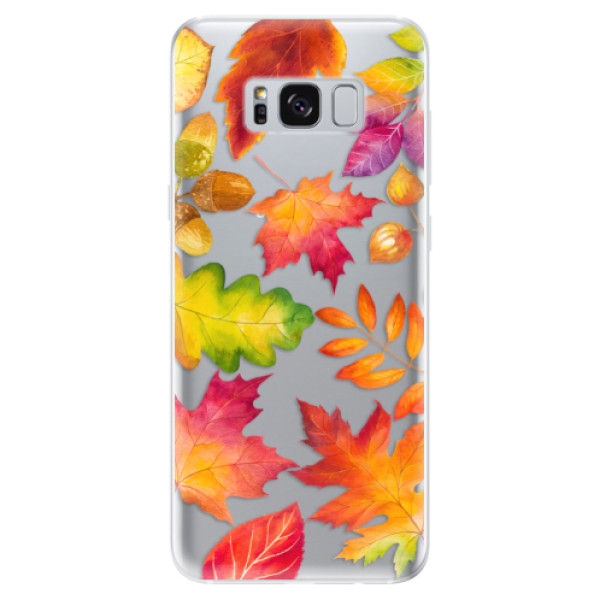 Silikonové odolné pouzdro iSaprio - Autumn Leaves 01 na mobil Samsung Galaxy S8 (Silikonový kryt, obal, pouzdro iSaprio - Autumn Leaves 01 na mobilní telefon Samsung Galaxy S8)